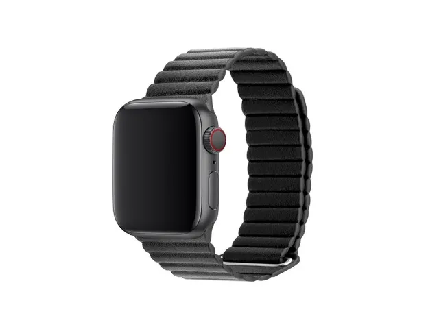 3sixT Leather Loop Band - (40-42mm) - Black