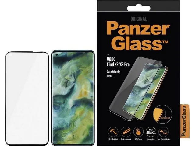 PanzerGlass Edge to Edge Screen Protector - Oppo Find X2/X2 Pro - Black