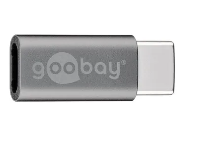 Goobay USB-C male > USB 2.0 Micro female (Type B) - Grey