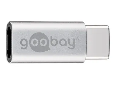 Goobay USB-C male > USB 2.0 Micro female (Type B) - Silver