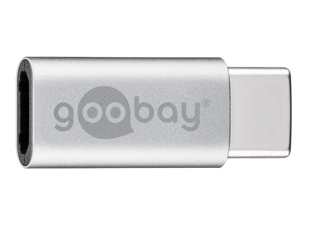 Goobay USB-C male > USB 2.0 Micro female (Type B) - Silver