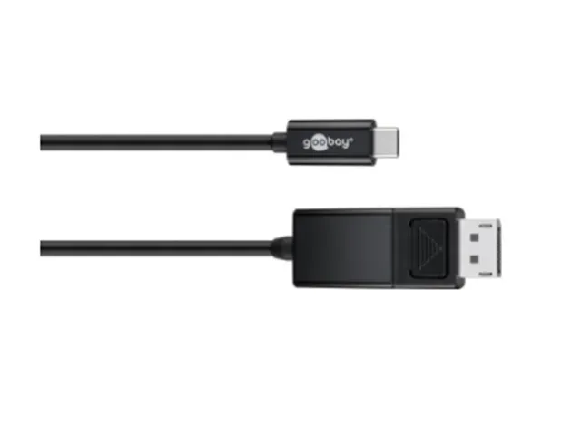 Goobay USB-C- DispPort adapt cable (4k 60 Hz) black 1.20m