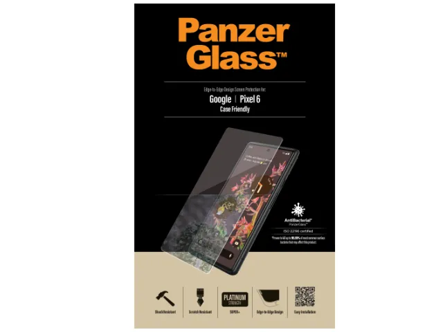 PanzerGlass Edge to Edge Screen Protector - Google Pixel 6 - Black