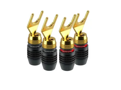 Clicktronic Speaker Lug Plug Y-terminal 4pcs