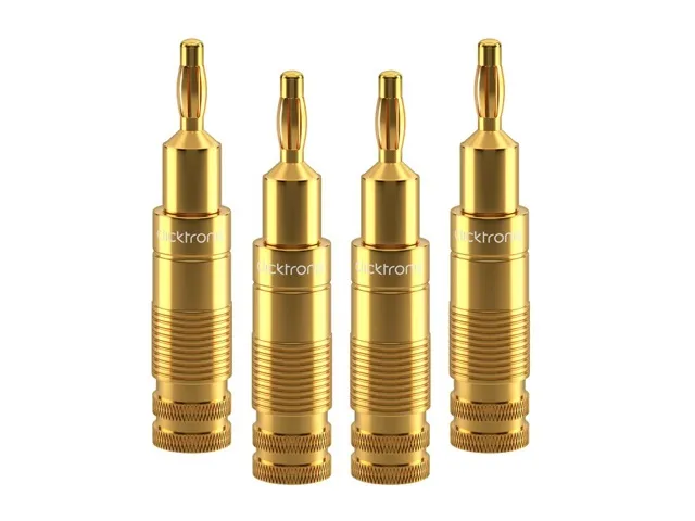 Clicktronic Premium Speaker Banana Plug 4pcs