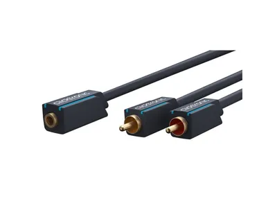 Clicktronic 3.5mm Female to Stereo RCA Male 0.1m