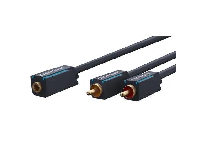 Clicktronic 3.5mm Female to Stereo RCA Male 0.1m