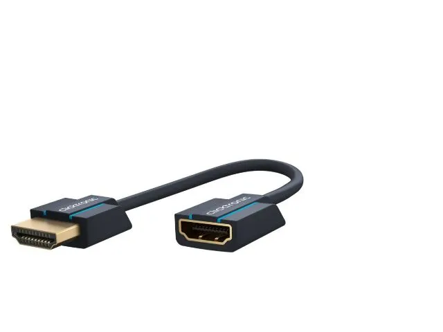 Clicktronic HDMI Male to Female Adapter 0.02m
