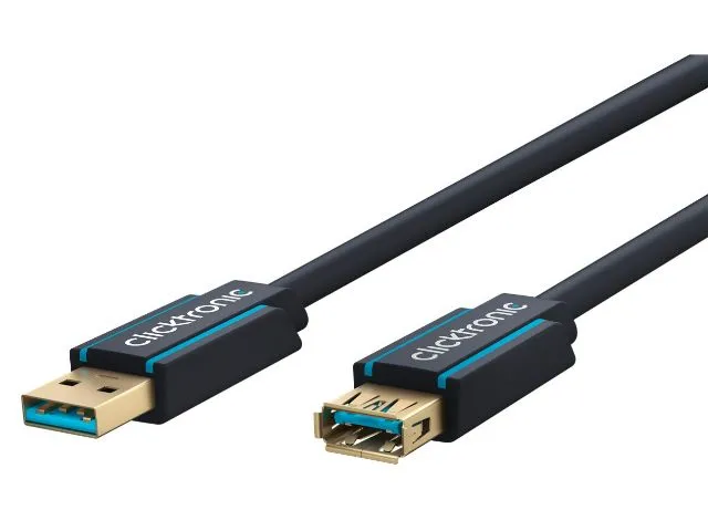 Clicktronic USB A Male to Female 3.0 3m