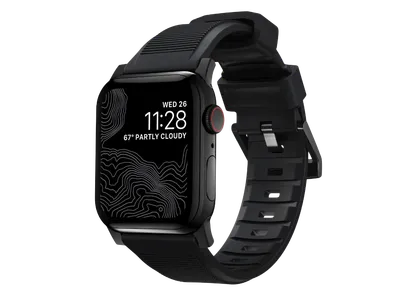 NOMAD Rugged Band - Apple Watch (44-46mm/ULTRA) - Black B/H