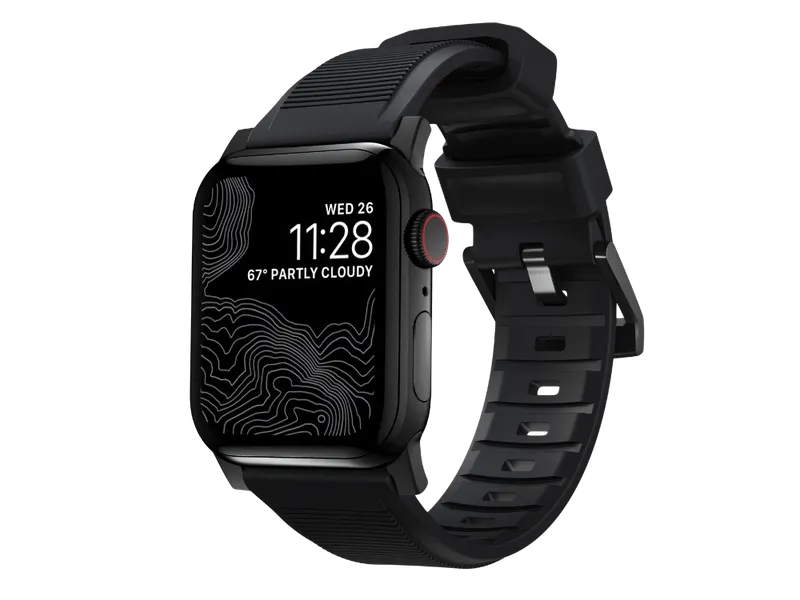 NOMAD Rugged Band - Apple Watch (44-46mm/ULTRA) - Black B/H