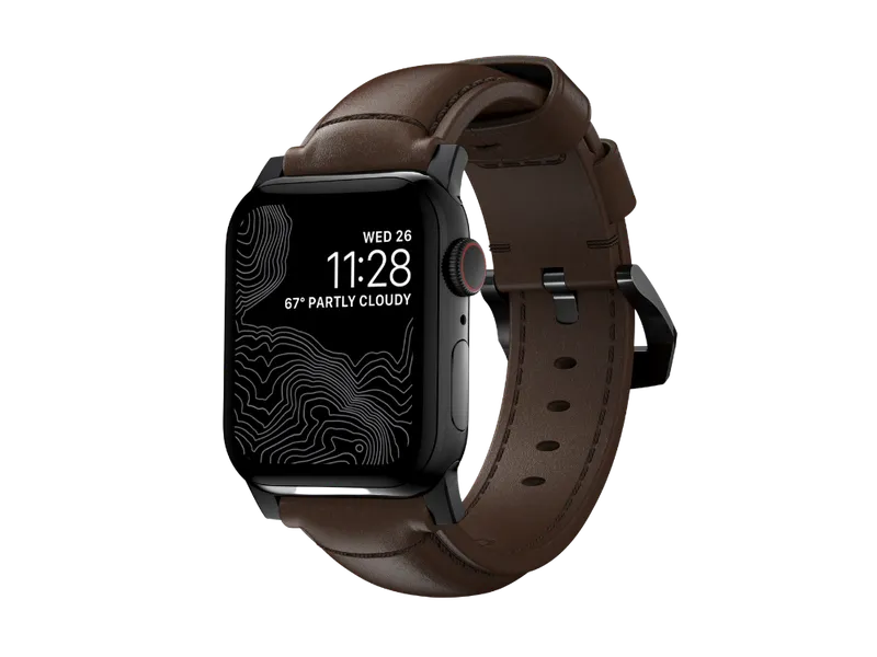NOMAD Modern Band - Apple Watch (44-46mm/UL) Brown Hor (SHrd)