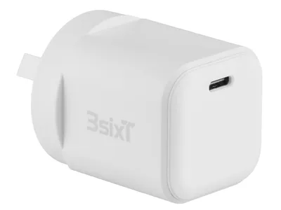 3sixT Wall Charger GaN 20W USB-C PD - W