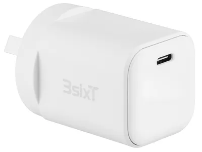 3sixT Wall Charger GaN 30W USB-C PD - W