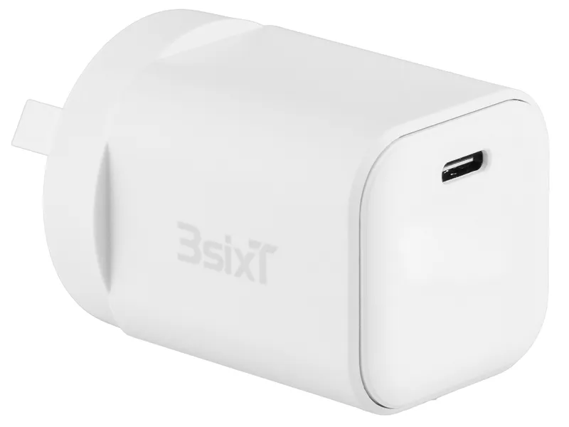 3sixT Wall Charger GaN 30W USB-C PD - W