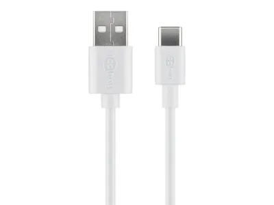 Goobay USB-A to USB-C Cable 1m - White