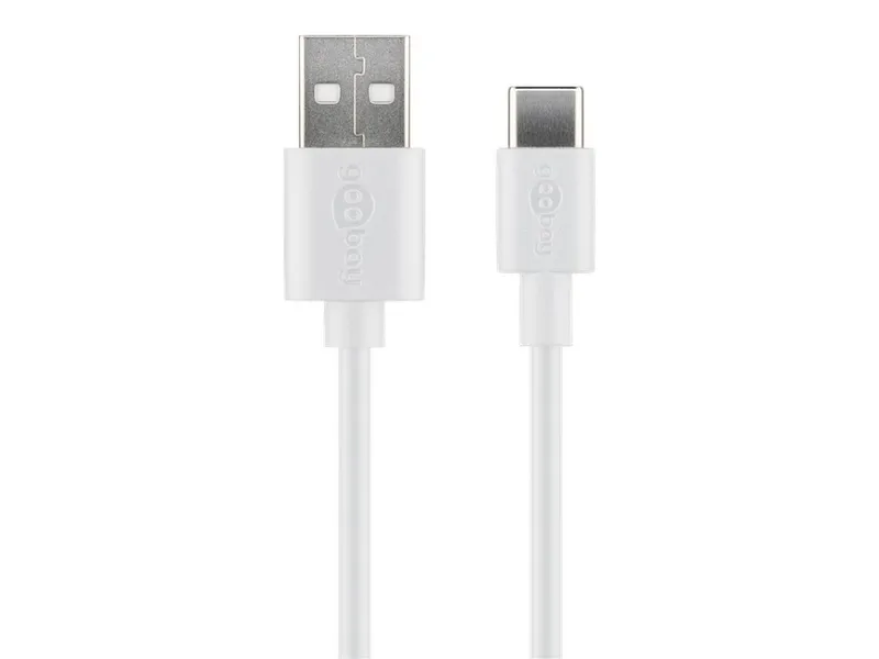 Goobay USB-A to USB-C Cable 1m - White