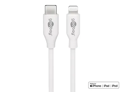 Goobay USB-C to Lightning Cable 1m - White