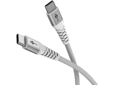Goobay Supersoft USB-C to USB-C (v2.0) Cable 0.5m - White