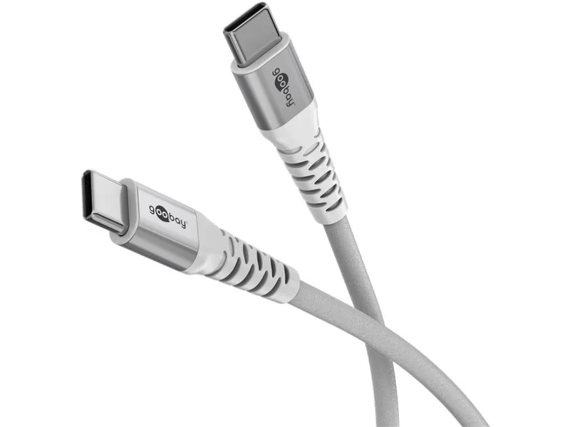 Goobay Supersoft USB-C to USB-C (v2.0) Cable 0.5m - White