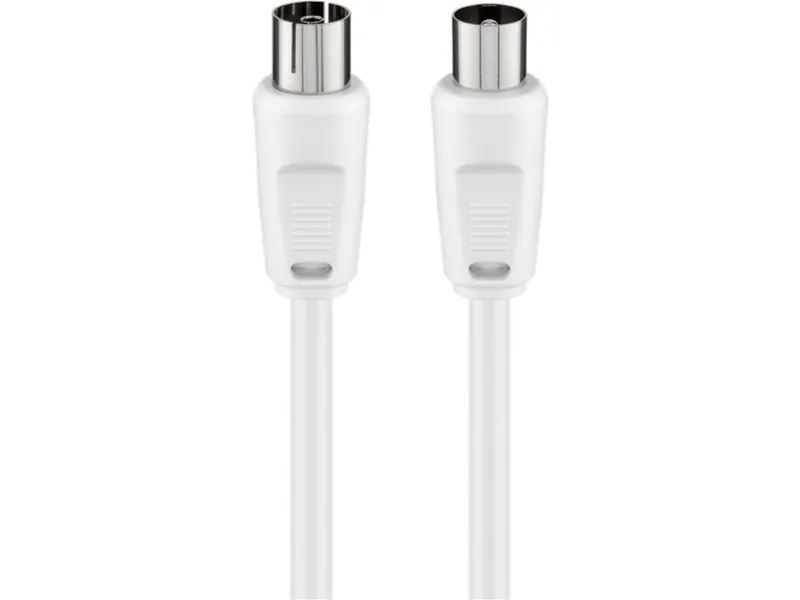Goobay Antenna Cable (<70 dB) (M/F) 5M - White