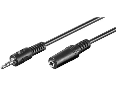 Goobay Headphone AUX Extension Cable, 3-Pin 3.5mm 5M