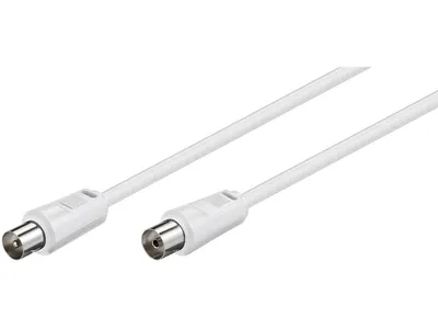 Goobay Antenna Cable (<70 dB) (M/F) 10M - White
