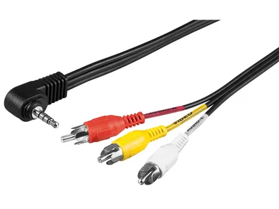 Goobay Adapter Cable, Composite Audio/Video to 3.5mm
