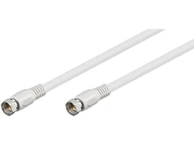 Goobay Dig Antenna Cable (80 dB) F-type/F-type 2.5M - White
