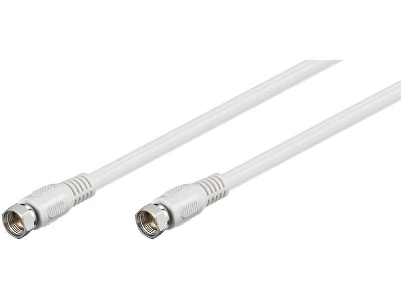Goobay Dig Antenna Cable (80 dB) F-type/F-type 2.5M - White