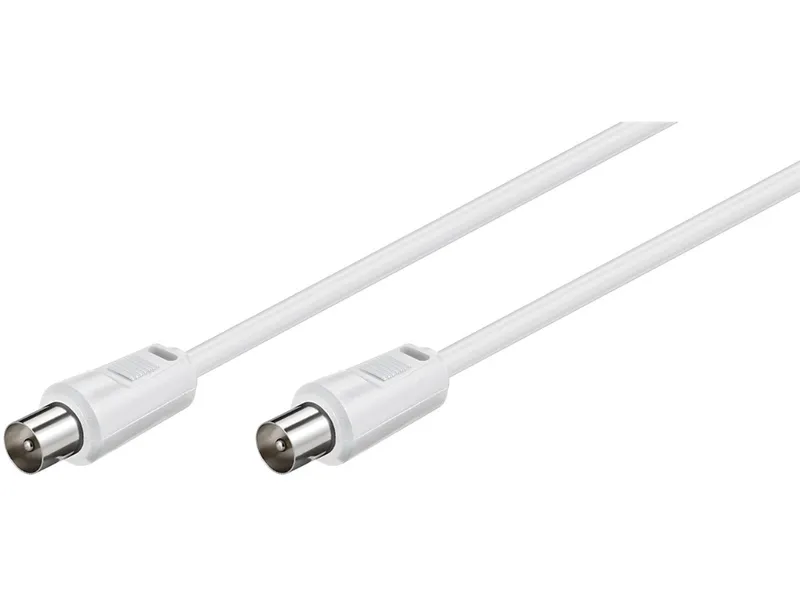Goobay Antenna Cable (<70 dB) (M/M) 5M - White