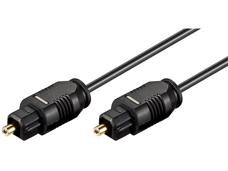 Goobay Toslink Fiber Optic Audio Cable (M/M) 1M - Blk