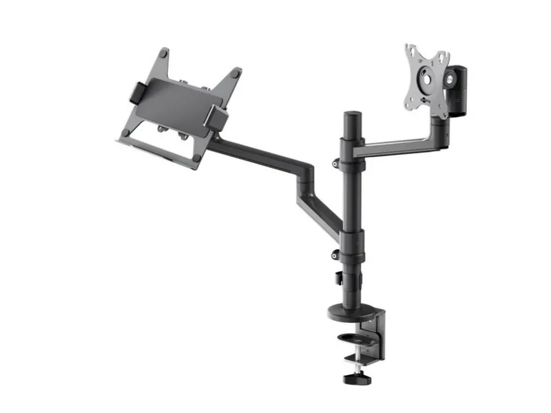 Goobay Monitor Mount Workstation Single Pole PRO - Black