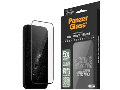 PanzerGlass UWF Ceramic Screen Protector - iPhone 16