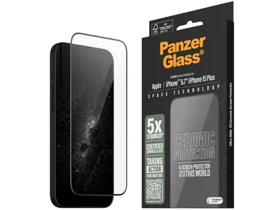 PanzerGlass UWF Ceramic Screen Protector - iPhone 16 Plus