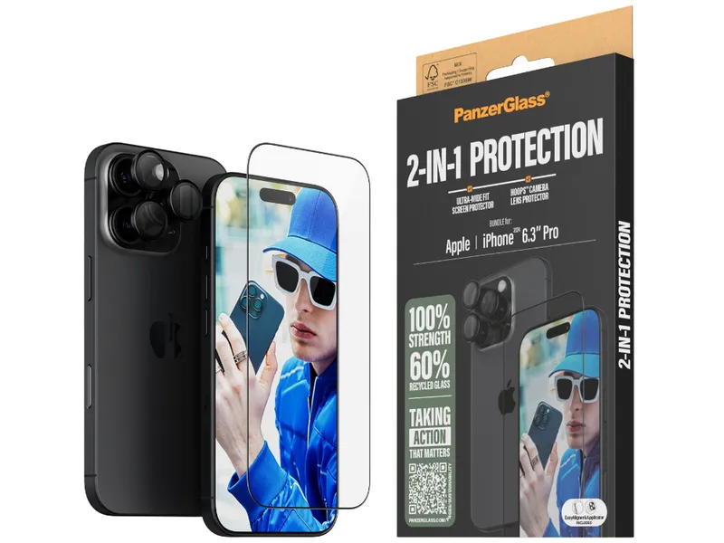 PanzerGlass 2-in-1 Bundle - iPhone 16 Pro