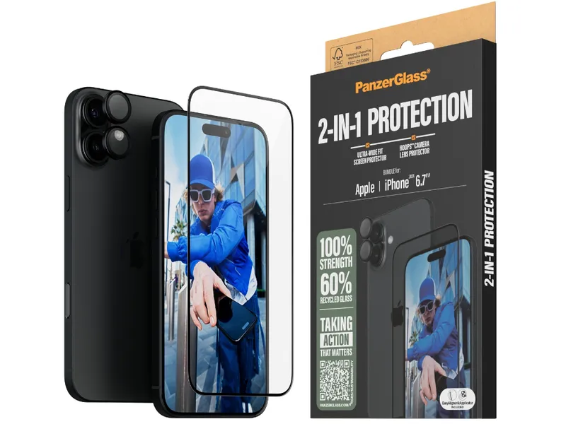 PanzerGlass 2-in-1 Bundle - iPhone 16 Plus