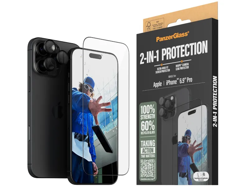 PanzerGlass 2-in-1 Bundle - iPhone 16 Pro Max