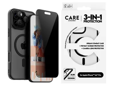 CARE by Panzer Flgship 3in1 Privacy Bndle - iPhone 16 Pro Max