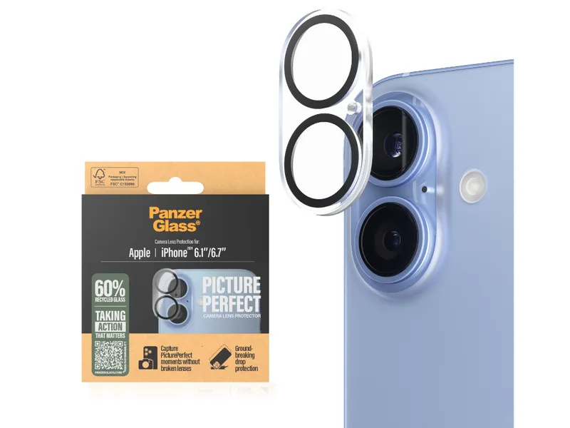 PanzerGlass Picture Perfect Lens Protector - iPhone 16/Plus