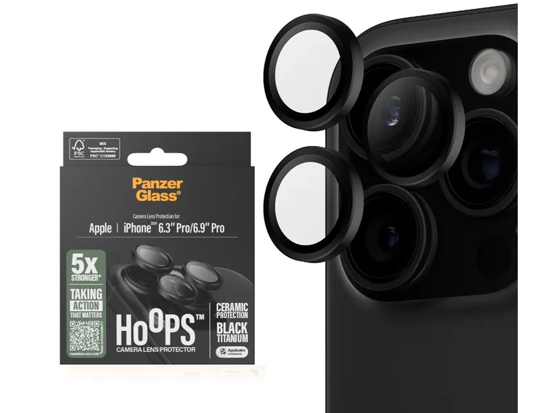 PanzerGlass Ceramic Hoops Lens Protector - iPhone 16 Pro/ProMax