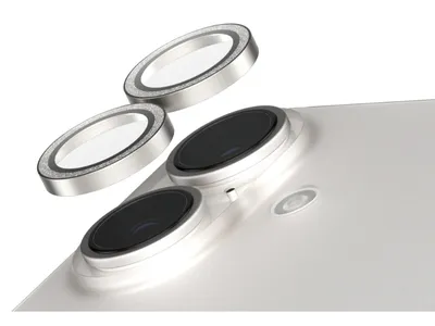 SAFE by Panzer Cam Lens Protector - iPhone 16/Plus - Glitter Silver