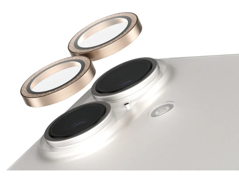 SAFE by Panzer Cam Lens Protector - iPhone 16/Plus - Glitter Gold