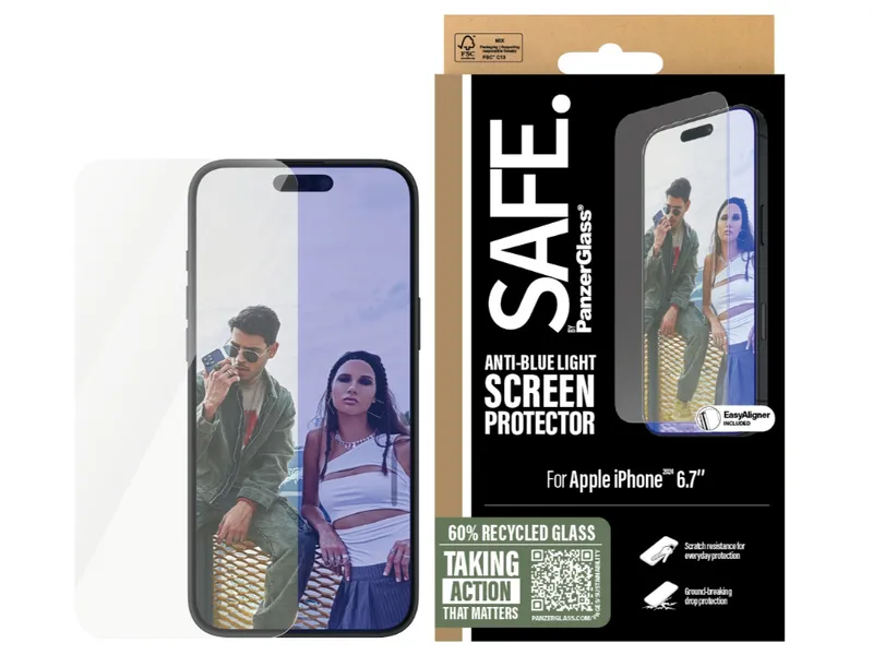 SAFE by Panzer UWF EyeCare Screen Protector - iPhone 16 Plus