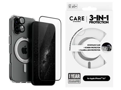 CARE by Panzer 3-in-1 Ceramic Bundle - iPhone 16