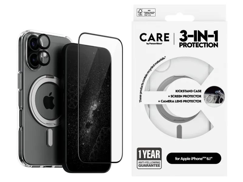 CARE by Panzer 3-in-1 Ceramic Bundle - iPhone 16