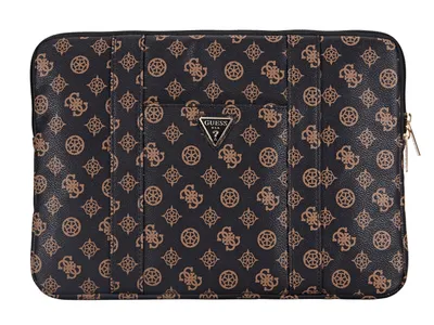 Guess Peony Collection - Laptop Sleeve 14-inch - Black/Brown