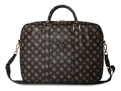 Guess Peony Collection - Laptop Bag 15/16-inch - Black/Brown