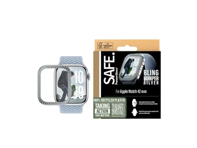 Safe by Panzer Bling Bumper - Apple Watch (41mm) - Silver