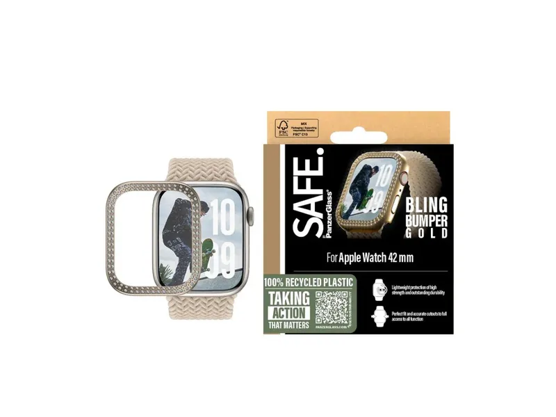 Safe by Panzer Bling Bumper - Apple Watch (41mm) - Gold